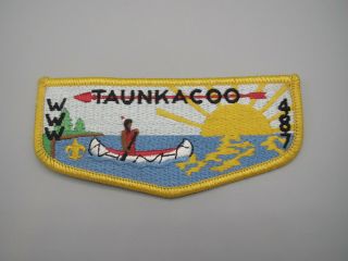 Lodge 487 Taunkacoo Order Of The Arrow (oa) Flap Boy Scouts Of America S2