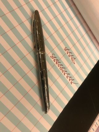 Waterman Carene Deluxe Silver Obsession Fountain Pen - F 18k Nib
