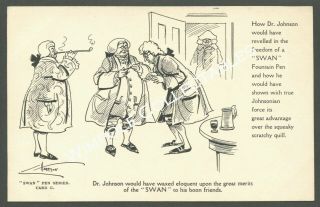 Swan Pens,  Advertising,  Mabie Todd,  1906.  Complete Set of Ten Postcards.  (5020) 8