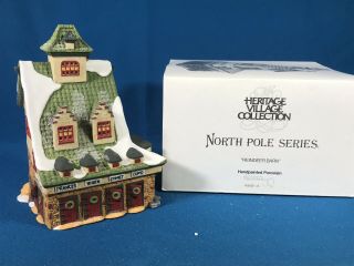 Department 56 North Pole Series Reindeer Barn Heritage Village 56014