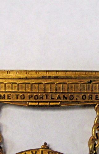 1905 LEWIS & CLARK EXPOSITION Portland ORDER OF RAILWAY CONDUCTORS medal badge 2