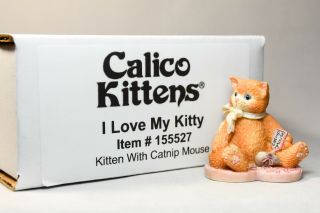 Calico Kittens: I Love My Kitty - 155527 - With Catnip Mouse - Valentine Minis