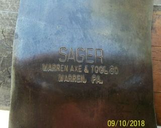 Sager Warren Axe & Tool Company Doublebit Axe