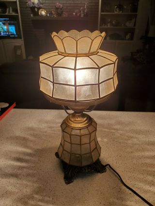 Capiz Shell Gone With The Wind Parlor Lamp