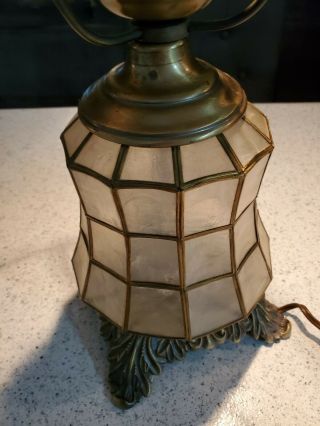 Capiz Shell Gone With The Wind Parlor Lamp 6