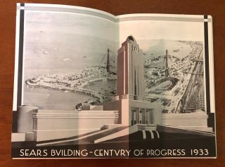 1933 Chicago world’s fair expo progress Sears Roebuck advertisement pop - up 4