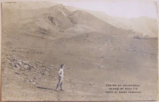 Hawaii,  Ray Jerome Baker,  Rppc,  Haleakala Crater,  1918,  Maui