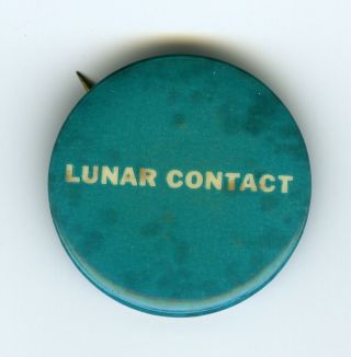 Apollo 11 / Orig Nasa 8x10 Press Photo - " Lunar Contact " Button By Grumman
