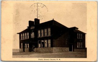 Clayton,  Mexico Postcard " Public School " Building View W/ 1908 Nm Cancel