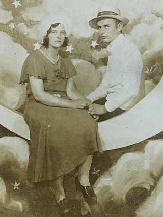 c1925 PAPER MOON.  real photo postcard.  our friends just did this.  look 2