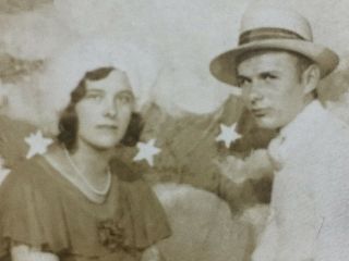 c1925 PAPER MOON.  real photo postcard.  our friends just did this.  look 3