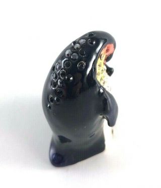 Jay Strongwater Penguin & Baby Mini Figurine With Box 4