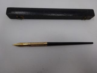 Antique No 6 Gold Mabie Todd & Co York Pen W Case Pat.  Aug 14 1877 No.  5 Nib