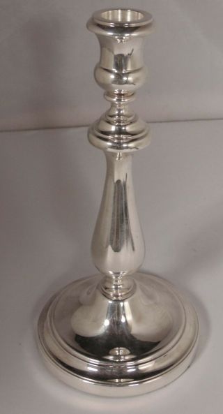 CHRISTOFLE FRANCE French SILVERPLATE Candlestick Candle Holder 2