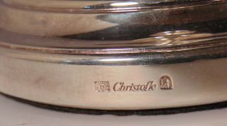 CHRISTOFLE FRANCE French SILVERPLATE Candlestick Candle Holder 5