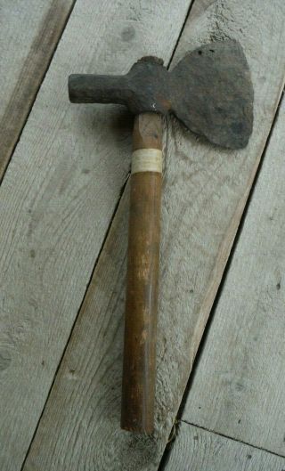 Antique Hand - Forged Dutch Trade Axe,  Oak handle Tomahawk Style - Upstate NY find 4