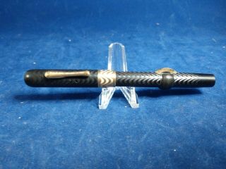 Antique 1918 Conklin Crescent Filler Chased Hard Rubber Fountain Pen
