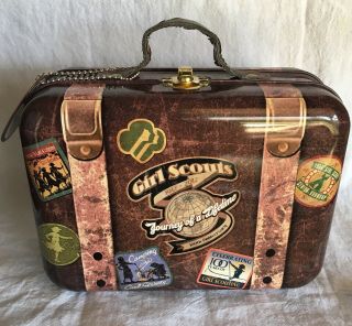 Girl Scout 100 Year Anniversary Tin Suit Case/lunch Box