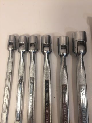 Sears Craftsman 6 pc.  Open End and Socket Wrench Set - Very 4