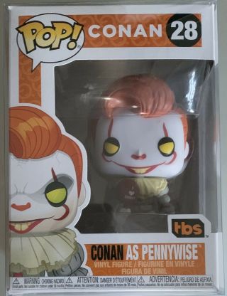 2019 Sdcc Funko Pop Conan As Pennywise It 2 28 Comic Con In Hand And Protector