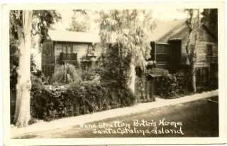 1952 Rppc Santa Catalina Island Ca Gene Stratton Porter Real Photo Postcard