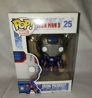 Funko Pop Marvel Iron Man 3 Iron Patriot 25 Vaulted