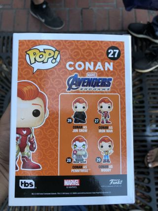 Conan O ' Brien Iron Man Marvel Funko Pop SDCC 2019 Avengers Endgame 27 3