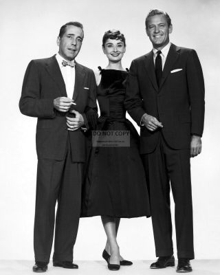 Humphrey Bogart,  Audrey Hepburn & William Holden " Sabrina " - 8x10 Photo (ab - 810)