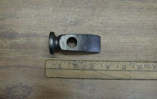 Vintage Cobblers Hammer Head,  8.  2oz. ,  3 - 1/4 ",  1 - 3/8 " Face,  1 - 1/8 " End,  Good Cond.