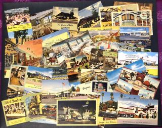 31 Linen Restaurant Postcards All California 1930s - 50s