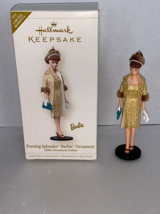 Hallmark Keepsake Ornament Evening Splendor Barbie 1st In Series 2006