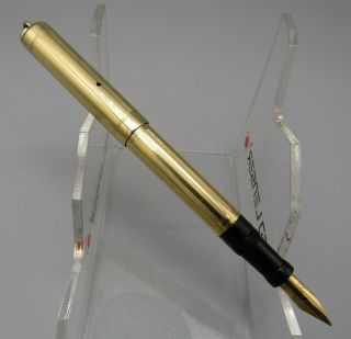 Mabie Todd Swan Ring Top Gold Filled Safety Fountain Pen Circa 1915