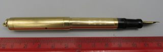 MABIE TODD SWAN RING TOP GOLD FILLED SAFETY FOUNTAIN PEN Circa 1915 2