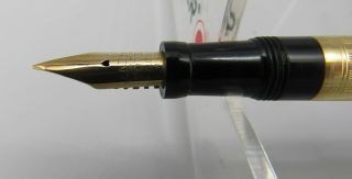 MABIE TODD SWAN RING TOP GOLD FILLED SAFETY FOUNTAIN PEN Circa 1915 6