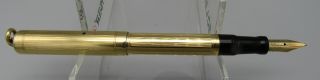 MABIE TODD SWAN RING TOP GOLD FILLED SAFETY FOUNTAIN PEN Circa 1915 8