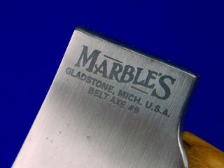 US 2002 Custom Marbles Belt Axe Hatchet 9 4