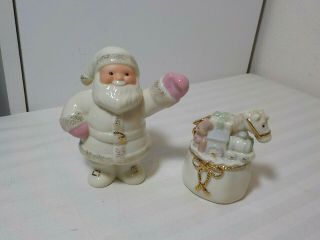 Lenox Santa Claus With Bag Of Toys Salt & Pepper Shakers