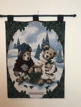 Vintage 1997 Boyds Bears Christmas Tapestry