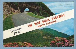 Postcard Greetings From The Blue Ridge Parkway,  North Carolina