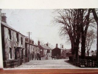 Coningsby Village,  Lincolnshire - Vintage Rp Real Photo Postcard C1906