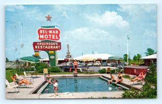 Postcard Ar Beebe Bel Mar Motel 1950 
