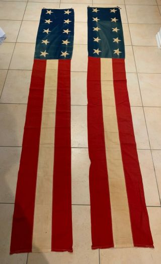 Rare Antique American Flag Banners (two)