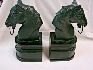 Pair Horse Head Book Ends / Bookends / Home Decor