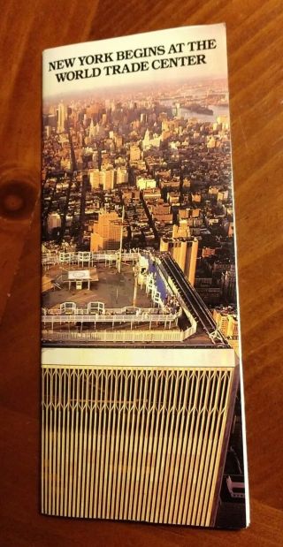 Pre 9/11 World Trade Center 1986 Brochure Twin Towers York City