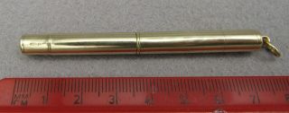 George V 9ct Gold Dip Pen Nib Holder By Edward Baker
