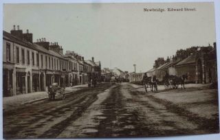 Real Photo Postcard Newbridge Edward Street Co.  Kildare
