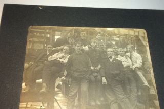 Rare Antique American General Electric Co.  Steam Turbine Students Cabinet Photo