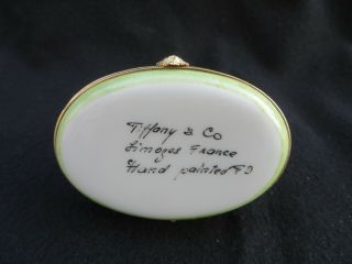 Tiffany & Co Limoges FD France Deco Hand Painted Cat Trinket Box 2