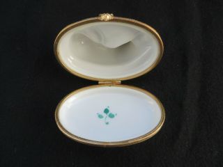 Tiffany & Co Limoges FD France Deco Hand Painted Cat Trinket Box 7