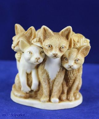 Harmony Kingdom - Fur Ball - Group Of Cats - Hk Tjca3
